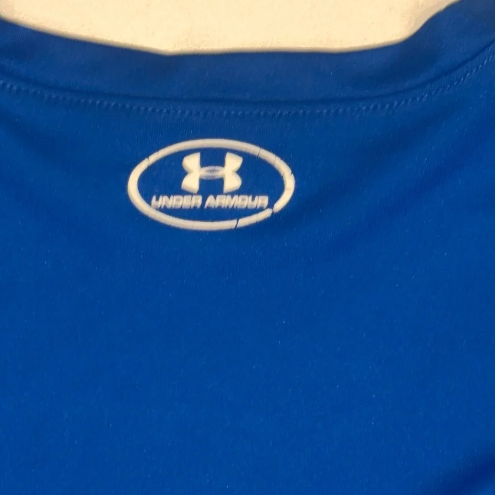 Under Armour Fish Royal Cobalt Blue Long Sleeve Kids Tee
